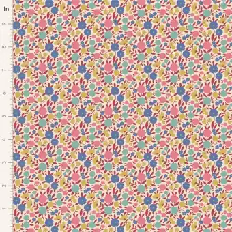 Echt Janice Red – Tildas Wallflower Blümchenstoffe – Original skandinavischer Tildastoff