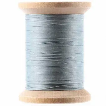 Neue Kollektion Yli Quilting Light Robin Blue / Hellblau – Gewachstes Handquiltgarn – 500 yards / 455m – Cotton Hand Quilting Thread 3-Ply Extra Long Staple Egyptian Cotton