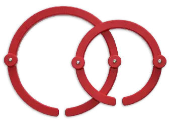 Schneller Versand BERNINA Gripper Rings Set – Rote Quiltringe – 8″ & 11″ Quiltgriffe