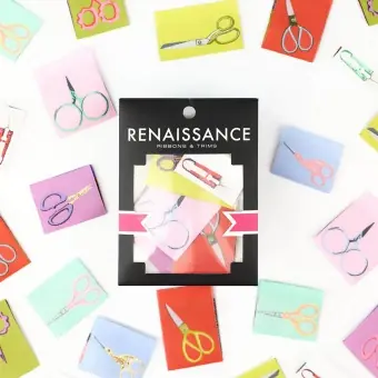 Snip Snip Webetiketten mit Scheren – Renaissance Ribbons Woven Labels Pack Billig