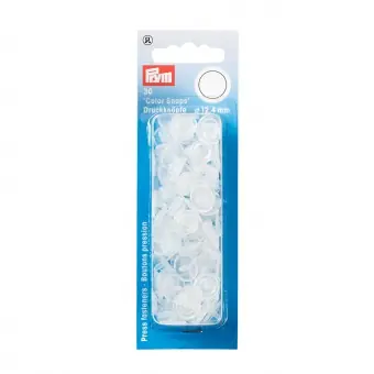 Transparente Nähfrei Snap Druckknöpfe – Durchsichtige PRYM Love Color Snaps Ø12,4mm – Klar / Matt Sonderangebot