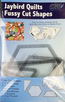 Heißes Angebot Fussy Cut Shapes Acrylschablonoen – Jaybird Quilts Erweiterung zu Hex’n’More & Super Sidekick