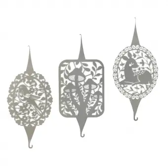 Mengenrabatt 3er-Set Nadeleinfädler mit Waldmotiven aus Edelstahl – Woodland Threaders