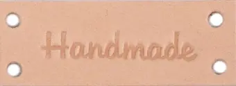 Jetzt Zugreifen Handmade Lederlabel – Echtleder Etikett Aufnäher – Beige