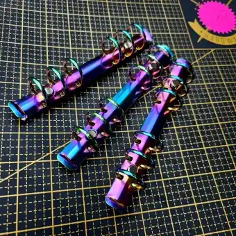 Saisonangebot A6 / Personal Regenbogen Ringbuchmechanik 6-Ring inkl. 2 Buchschrauben