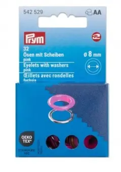 Ø 8mm Ösen mit Scheiben, pinkfarbig – PRYM Vario Creative Tool Nachfüllset-Zubehör Ausverkauf