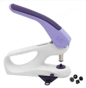 PRYM Vario Creative Tool – Druckknopfzange / Lochzange / Ösenzange – alabasterweiß, flieder, lila Geld-Zurück-Garantie