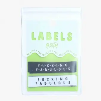 Fucking Fabulous – KATM Webetiketten – Premium Woven Labels – Kylie and the Machine Begrenztes Angebot