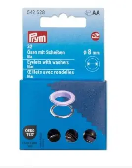 Ø 8mm Ösen mit Scheiben, lilafarbig – PRYM Vario Creative Tool Nachfüllset-Zubehör Highlight