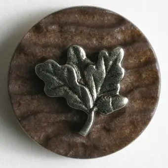 20mm Trachtenknopf mit Eichel & Eichenblatt – Dill Hirschhornknöpfe – Vegane Hirschhorn-Imitation aus Polyamid – Made in Germany Versand Am Gleichen Tag