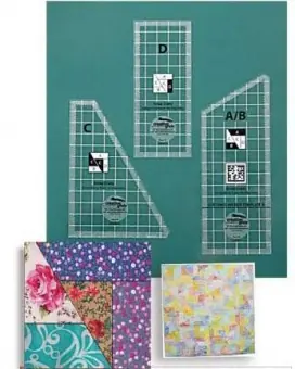 Top-Preis Scrap Crazy 8″ Ruler – Patchworklineal von Karen Montgomery – Creative Grids Crazy Patchwork Acrylschablonen