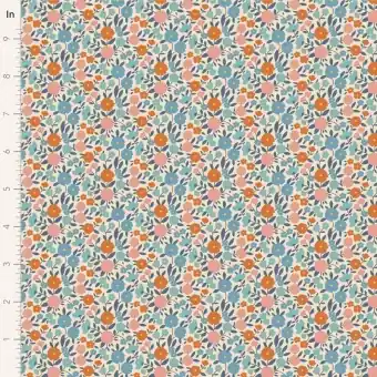 Preisknaller Janice Blue – Tildas Wallflower Blümchenstoffe – Original skandinavischer Tildastoff