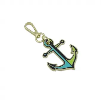 Anchors Aweigh Marine Bag Charm – Taschenanhänger / Taschenbaumler – Sallie Tomato x Tula Pink Hardware Taschenzubehör – Floral Reef Collection – VORBESTELLUNG! Lieferung Ihrer gesamten Bestellung ca. Mai 2026! Limited Edition