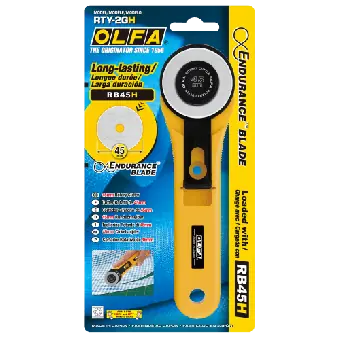 Im Trend AKTION mit gratis ENDURANCE UPGRADE! Olfa 45mm ‚Maxi‘ Rollschneider / Rotary Cutter – Limited Edition!