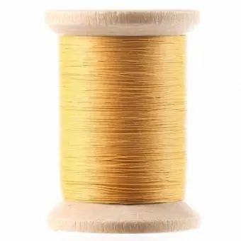 Günstig Yli Quilting Gold / Gelb – Gewachstes Handquiltgarn – 500 yards / 455m – Cotton Hand Quilting Thread 3-Ply Extra Long Staple Egyptian Cotton