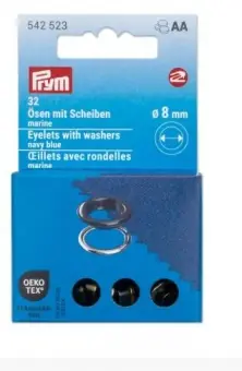 Gratis Versand Ø 8mm Ösen mit Scheiben, marinefarbig – PRYM Vario Creative Tool Nachfüllset-Zubehör