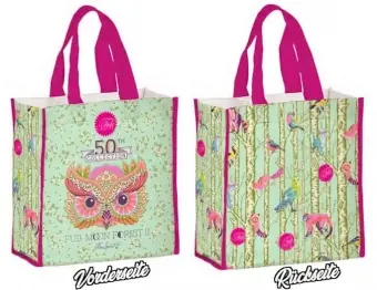 Günstig LIMITED EDITION! 50th Anniversary Tote – „Full Moon Forest II“ Shoppertasche – Original Tula Pink Hardware