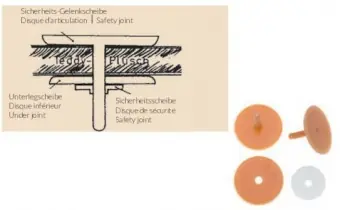 Begrenztes Angebot Gelenkscheiben – Puppengelenke – Teddygelenke – Stofftiergelenke aus Kunststoff