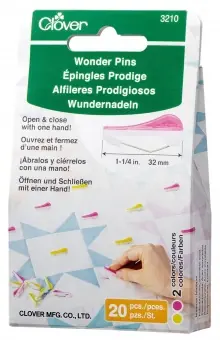 Heute Kaufen Bunte Clover Wonder Pins – 20er Packung japanische Wundernadeln – 1 1/4 inchs / 32mm