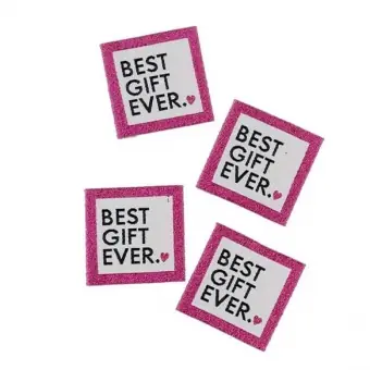 Preiswert Webetiketten – Best Gift Ever – 4 Bohin Labels