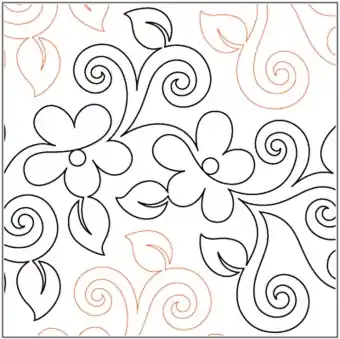 Alpine Grande Pantograph – 14 inch Urban Elementz Paper Panthographs – Quiltmuster auf der Rolle Handgefertigt