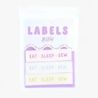 EAT・ SLEEP・SEW – KATM Webetiketten – Premium Woven Labels – Kylie and the Machine Handgefertigt