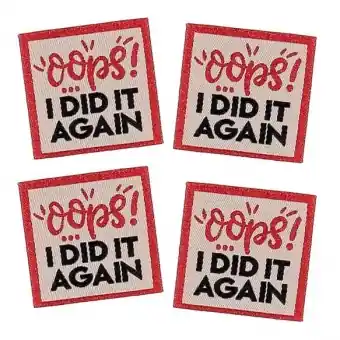 Preisknaller Webetiketten – Oops! I did it again – 4 Bohin Labels