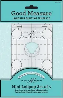 Every Mini-Lollipop 5er Quiltlineal-Set – Good Measure Longarm Quilting Template – Rulerwork Maschinenquiltlineal von Amanda Murphy Kostenloser Rückversand