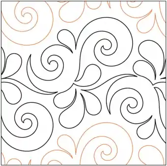Wave on Wave Pantograph – 9 inch Urban Elementz Paper Panthographs – Quiltmuster auf der Rolle Heißes Angebot