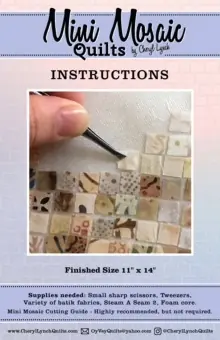 Highlight Mini Mosaic Streifen Patchworklineal – Cheryl Lynch Mosaik Quilts Template & Anleitungsheft