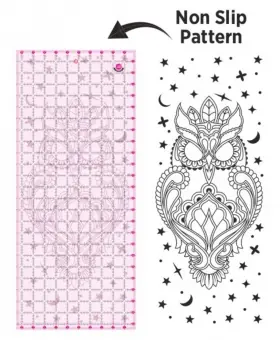 Eule Rollschneiderlineal 10 1/2″ x 24 1/2 inches – Original Tula Pink Hardware – Owl Ruler Nur Heute