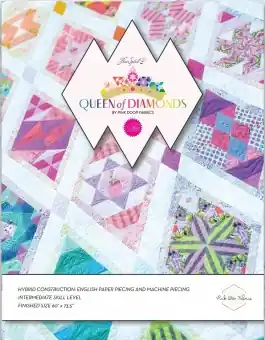 Garantierte Lieferung Tula Pink Queen of Diamonds Pinkdoor Fabrics – EPP Paper Pieces Pattern Booklet