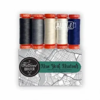 50wt New York Neutral Mini Thread Collection – Kleines Aurifil Garnsortiment – The Tattooed Quilter Letzte Chance