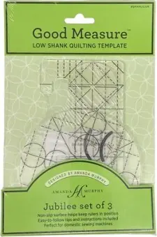 Nur Heute Every Jubilee 3er Set Quiltlineale – Einsteigerset Good Measure Longarm Quilting Template – Rulerwork Maschinenquiltlineal von Amanda Murphy – LOW SHANK!