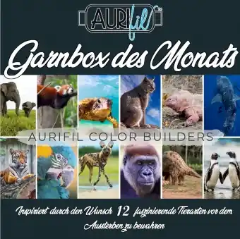 Heißes Angebot 2021 Aurifil Color Builders – Endangered Species BOM & Aurifil 40 wt. Garnsortimente