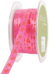 Pinke Herzchenlitze – Hearts on Satin Ribbon – May Arts Jetzt Kaufen