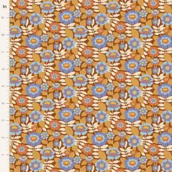 Beverly Caramel – Tildas Wallflower Blümchenstoffe – Original skandinavischer Tildastoff Mega-Angebot
