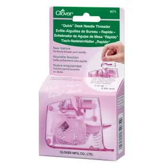 Pinker Tischeinfädler / Nadeleinfädler „Rapido“ – CLOVER Quick Desk Needle Threader Finale Aktion