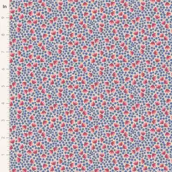 Bellflower Denim – Tildas Wallflower Blümchenstoffe – Original skandinavischer Tildastoff Preisknaller