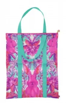 Meistverkauft Hoppy Go Lucky Tote – „Full Moon Forest II“ Projekttaschen – Original Tula Pink Hardware – Tula Pink 50th Anniversary