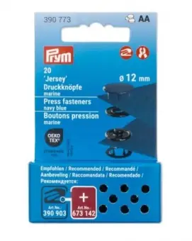 Mini Nähfrei Druckknöpfe 12mm – marine – PRYM Metalldruckknöpfe Nachfüllpackung für Vario Creative Tool Sichere Zahlung