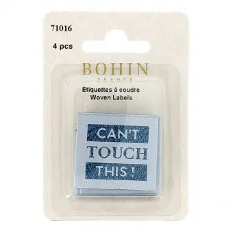 Webetiketten – Can’t touch this! – 4 Bohin Labels Preiswert