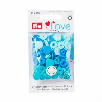 Nähfrei Snap Druckknöpfe – PRYM Love Color Snaps Ø12,4mm – Blau / Türkis / Petrol Nur Heute