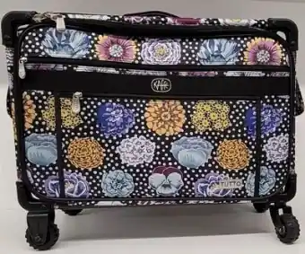 Exklusiv Limited Edition Kaffe Fassett Tutto Nähmaschinentrolley & Kurstasche – Big Blooms Tutto Trolley