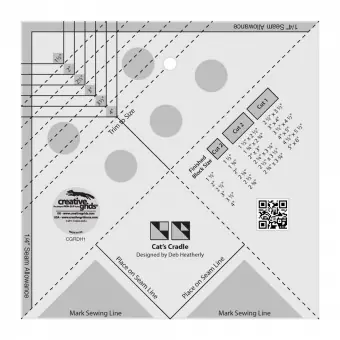 Top-Preis Creative Grids Cat’s Cradle Tool Quilt Ruler – Ananas Patchworkblock Patchworklineal