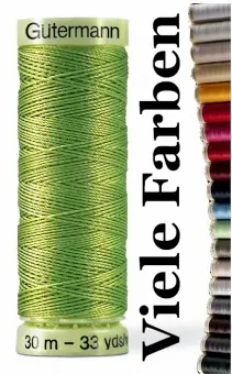 Abverkauf Zierstichgarn – 30m Extra Stark – Gütermann Topstitch Faden / Knopflochgarn / Ledergarn