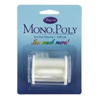 Unsichtbares Monofilament-Nähgarn – Clear MonoPoly Invisible Thread – Superior Threads Sichere Zahlung