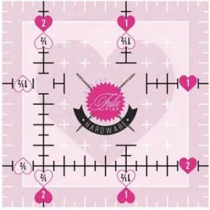 Top-Preis 2 1/2" Tula Pink Herz Lineal- Original Tula Pink Hardware - Square Templates Ruler with Heart