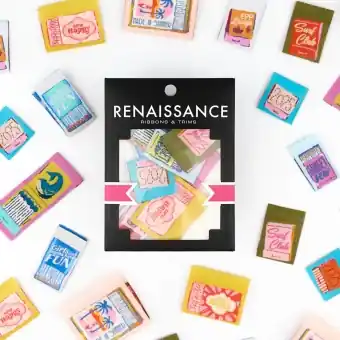 Matchbook Makerie Webetiketten – Renaissance Ribbons Woven Labels Pack Rabatt