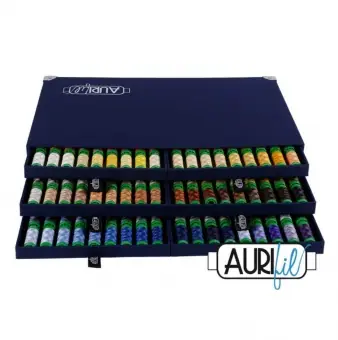 40wt Garnalbum Aurifil Full Selection – Premium Garnschatulle mit allen 270 Farben Kostenloser Rückversand